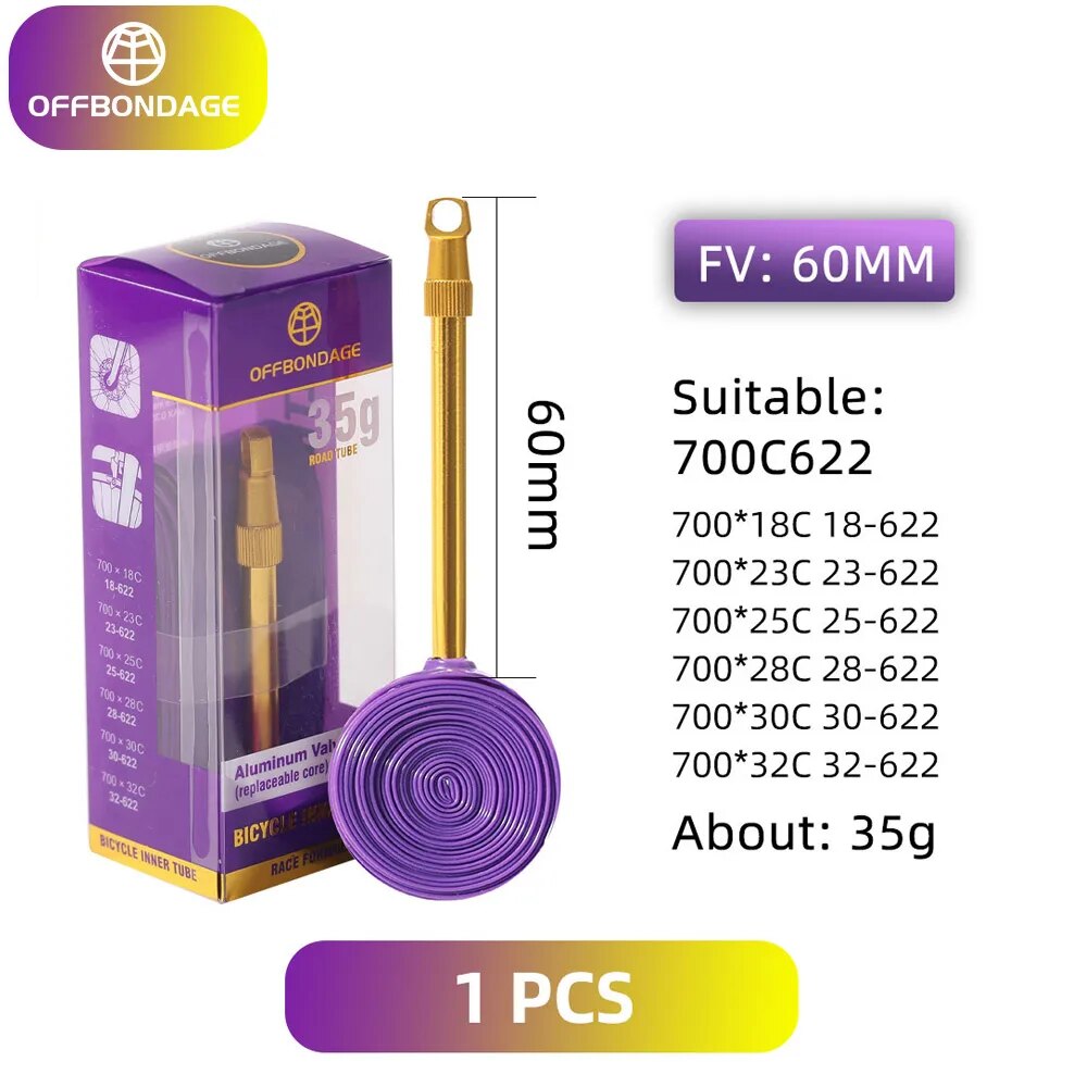 OFFBONDAGE Aluminum Valve Ultr - đánh giá và giá Inner Tube 700C