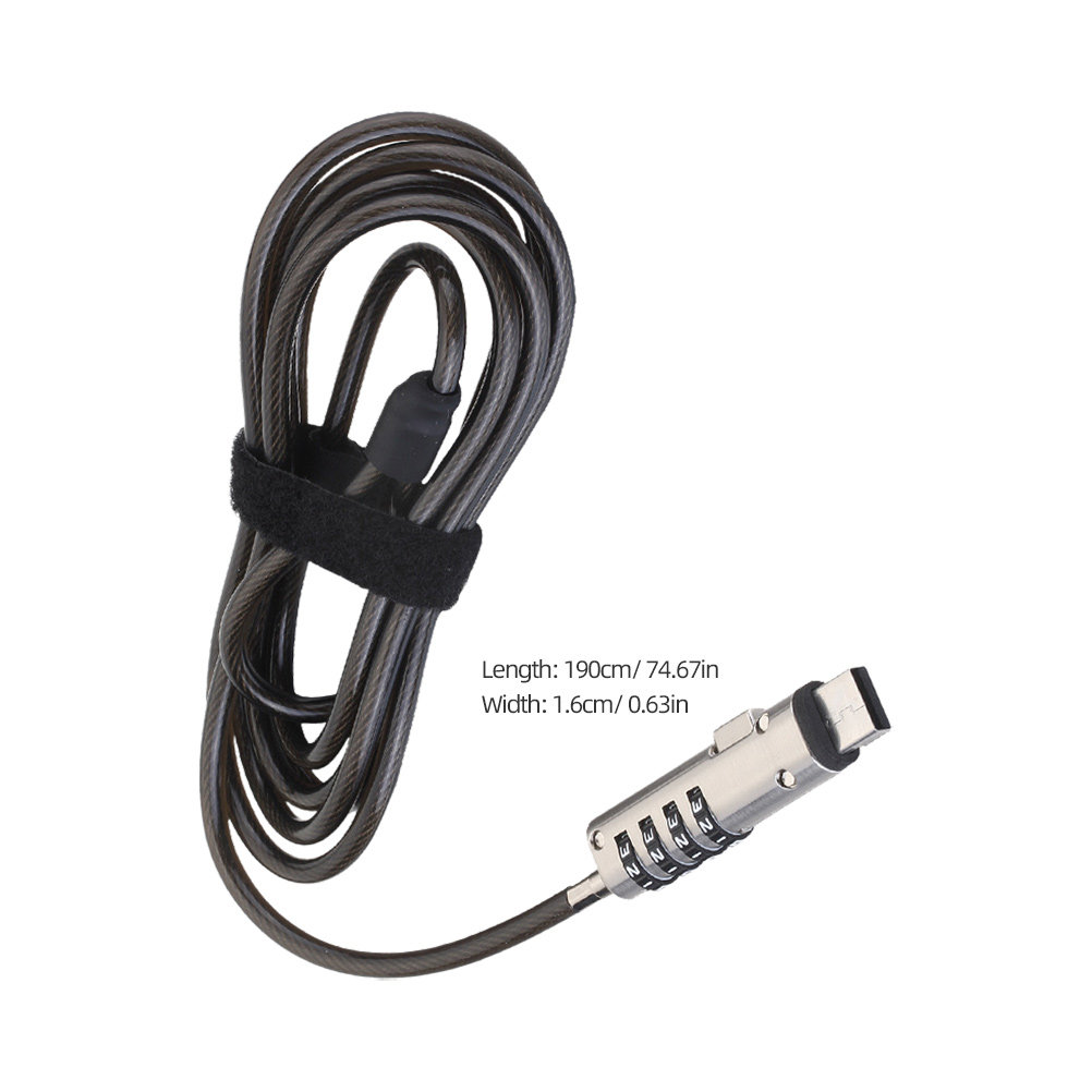 Laptop Numeric Password Alloy  - đánh giá và giá Cable Lock Flexible