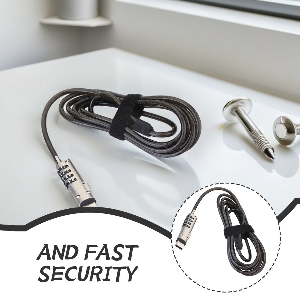 Laptop Numeric Password Alloy  - đánh giá và giá Cable Lock Flexible