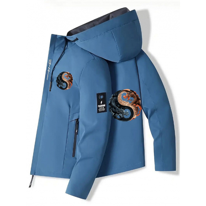 Men's Hooded Jacket - Zippered - đánh giá và giá Cycling Commute Jacket