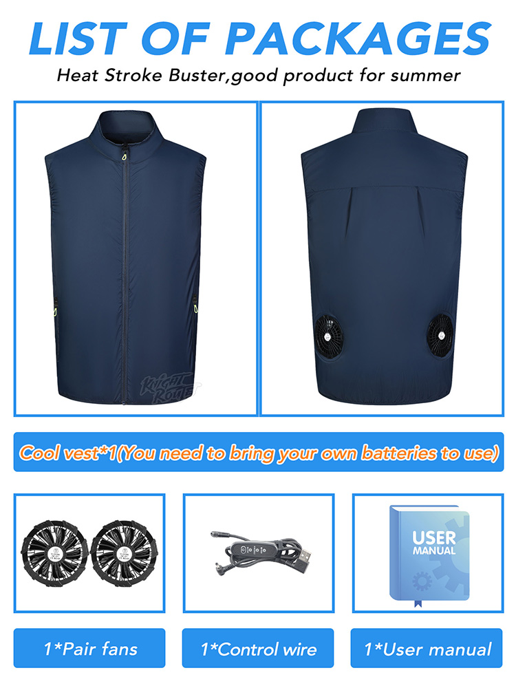 Fan Vest Wearable Cooling Air- - đánh giá và giá Cycling Commute Clothes